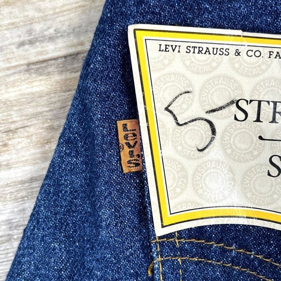NWT VTG 70s Levi's Orange Tab Deadstock 718 0216 Student Straight Leg 26 x 32 - Picture 5 of 16